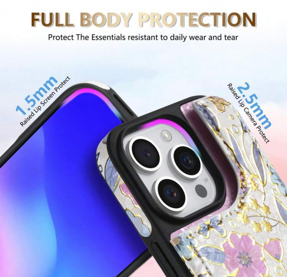 Luxe Floral Wallet Case