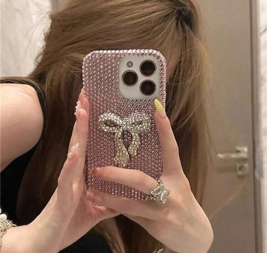 Luxury Bow Rhinestone Case