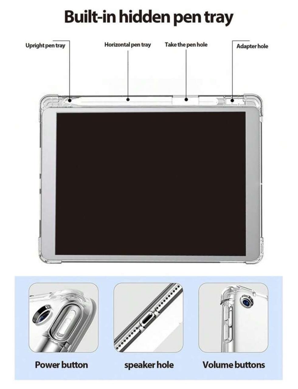 Bowknot Ditsy iPad Case with Pen Slot