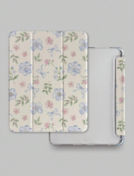 Bowknot Ditsy iPad Case with Pen Slot