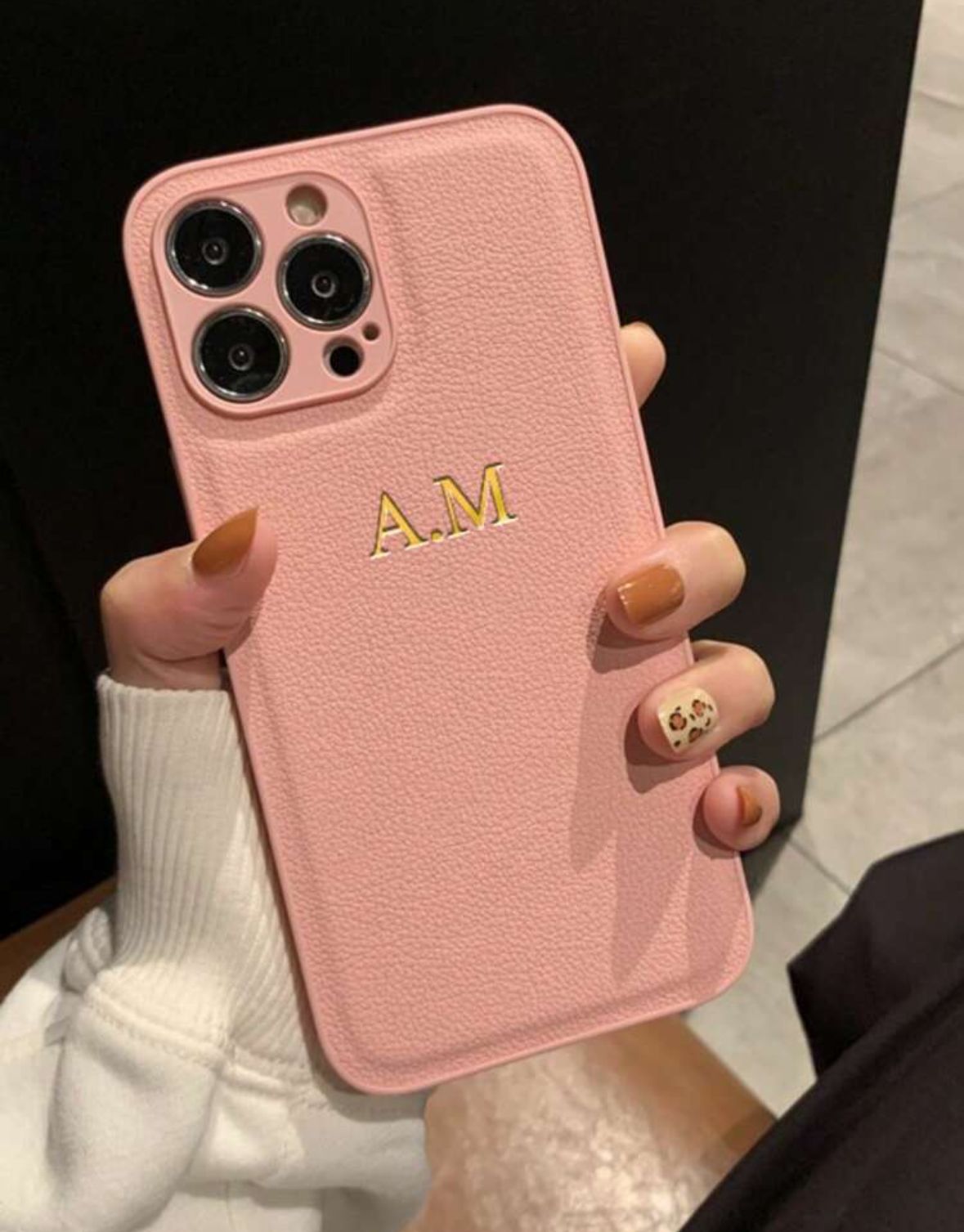 PU Leather Initials Case