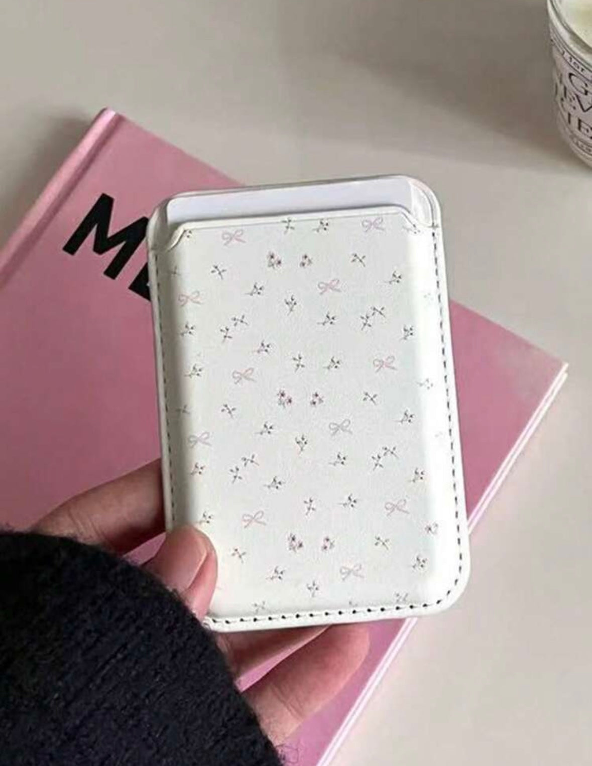Cherry Bow 2-in-1 Magnetic Wallet Case