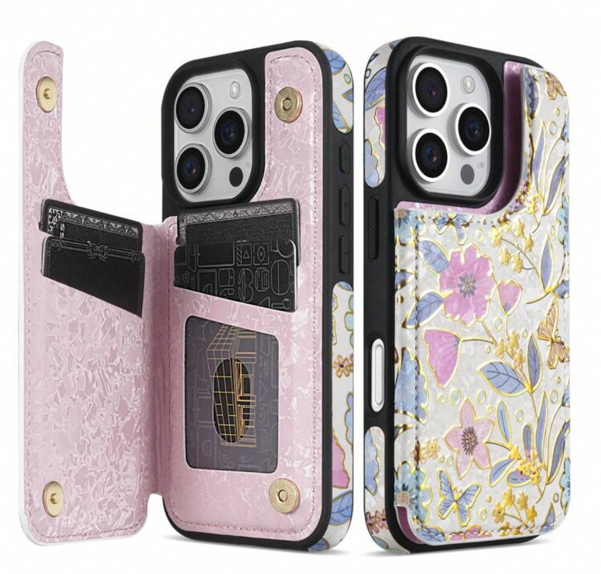 Luxe Floral Wallet Case