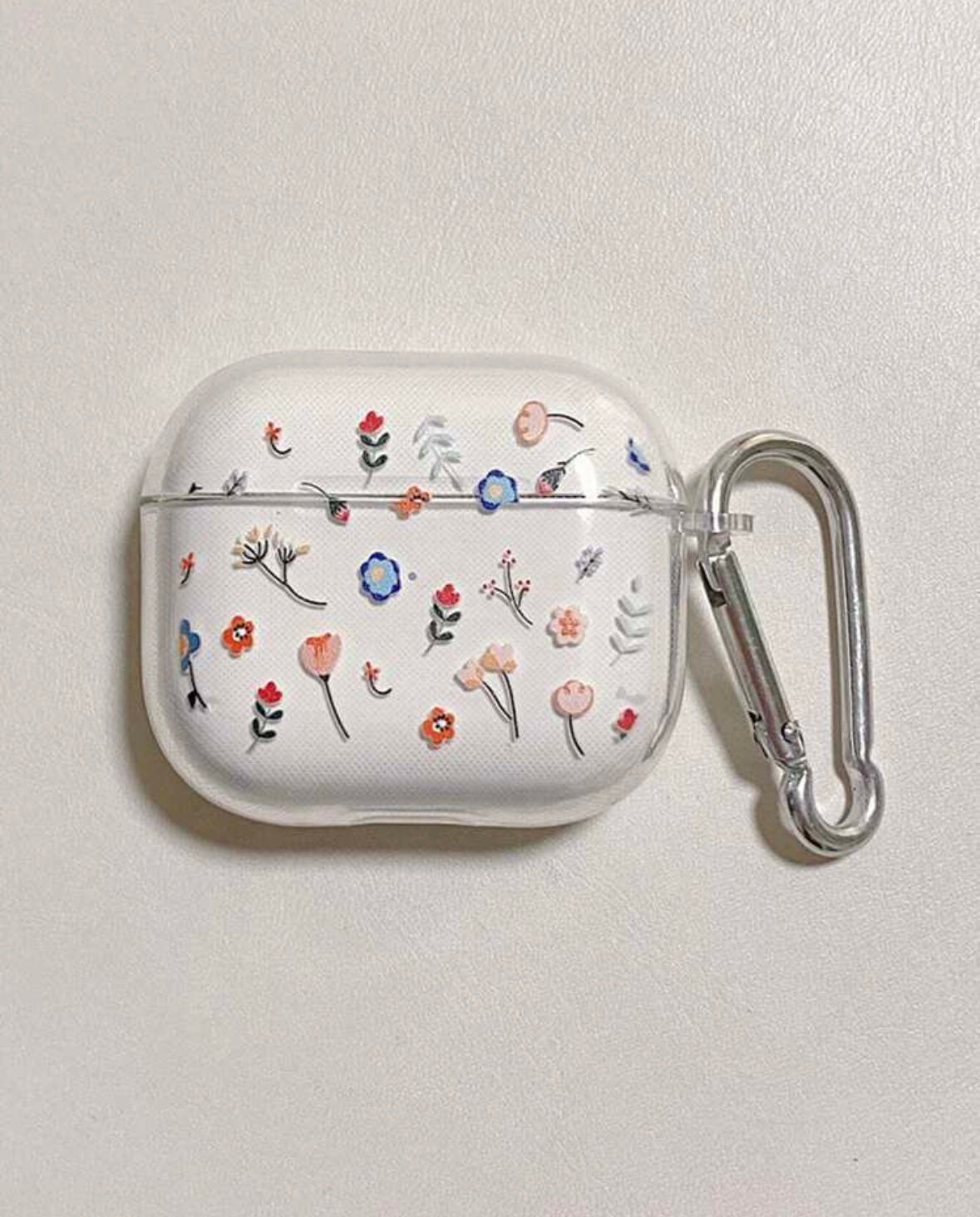 Clear Bloom AirPods Case
