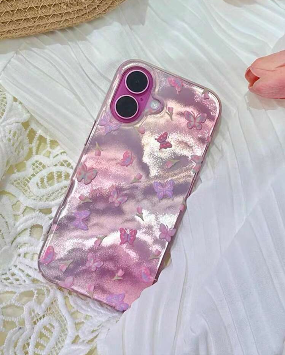 Pink Dream Butterfly Case