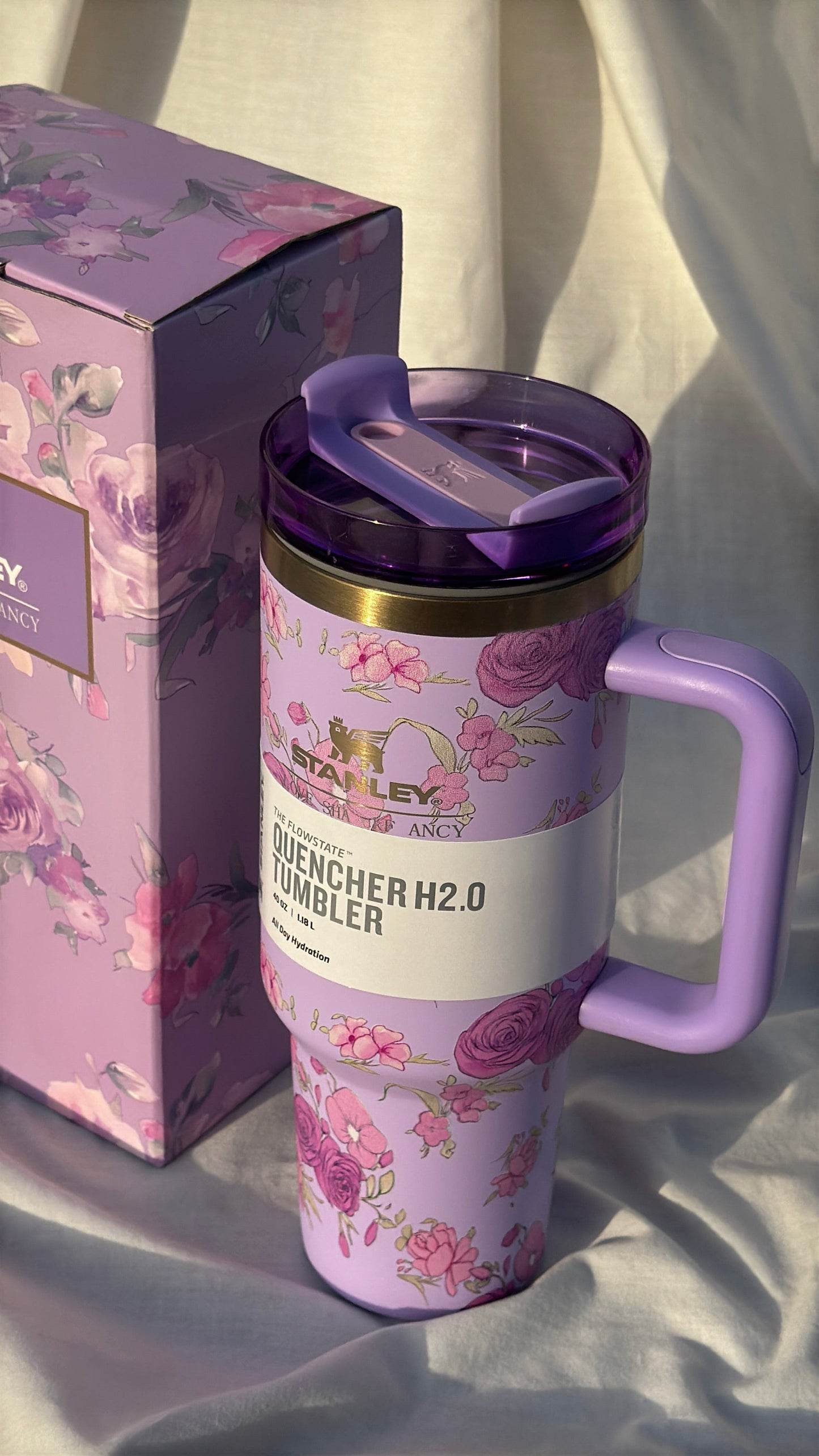 Lavender Bloom 40oz Floral Stanley Tumbler
