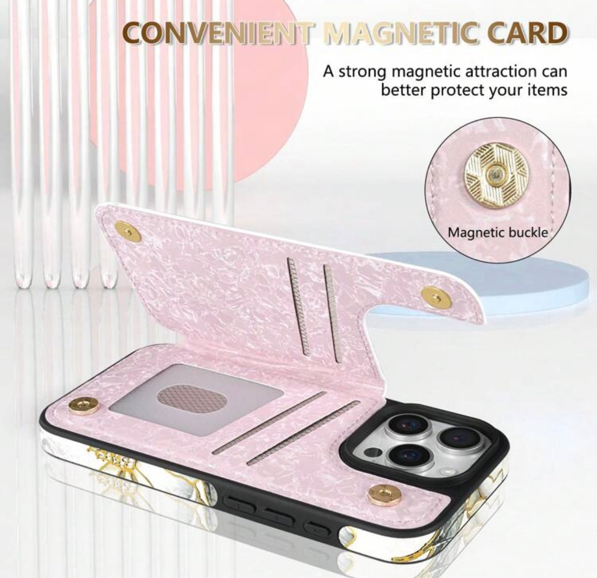 Luxe Magnolia Wallet Case