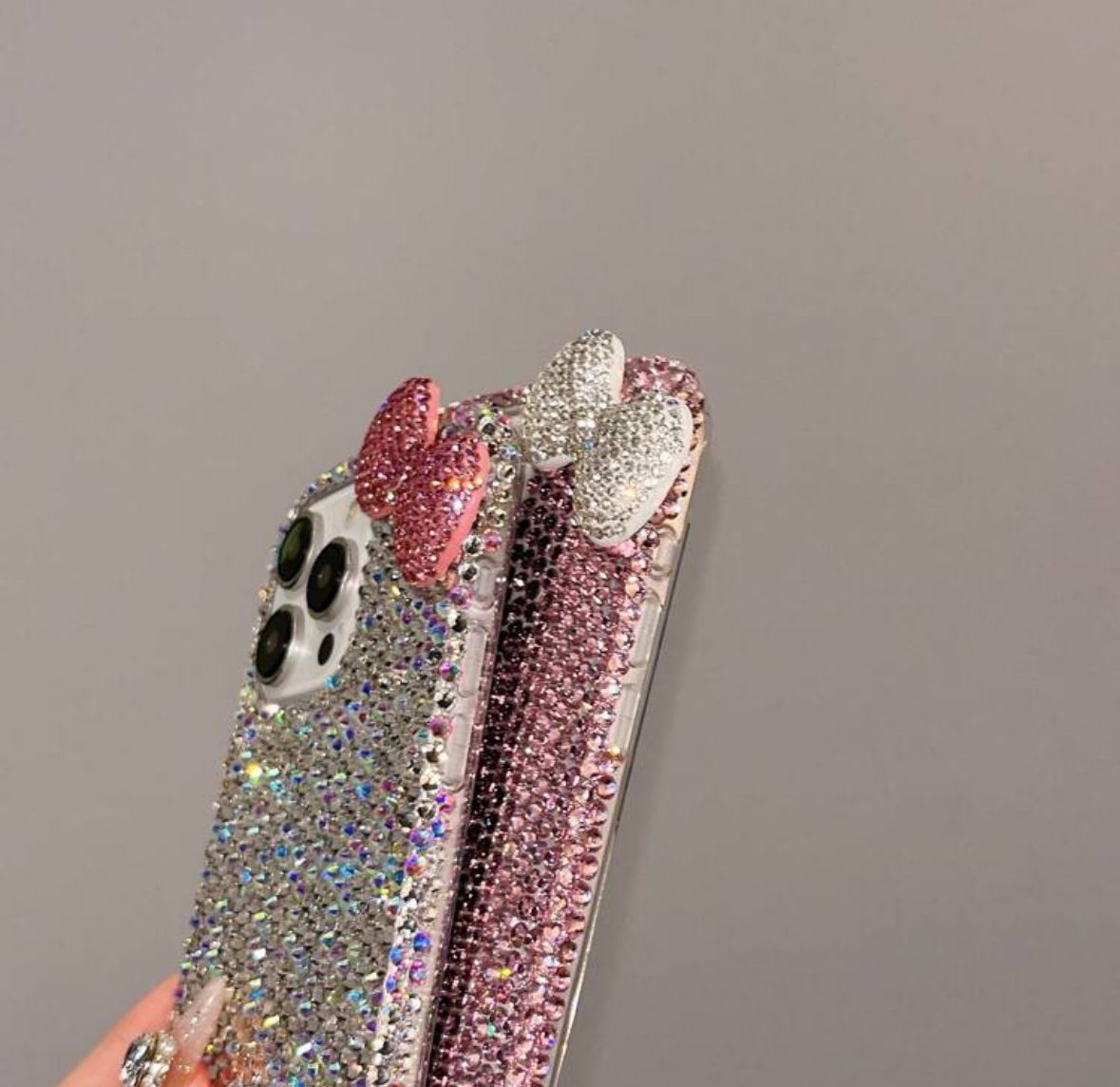 3D Bow Rhinestone Case