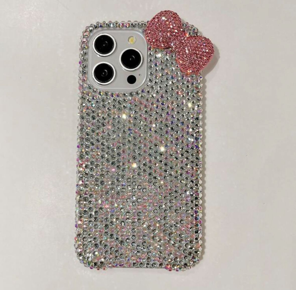 3D Bow Rhinestone Case