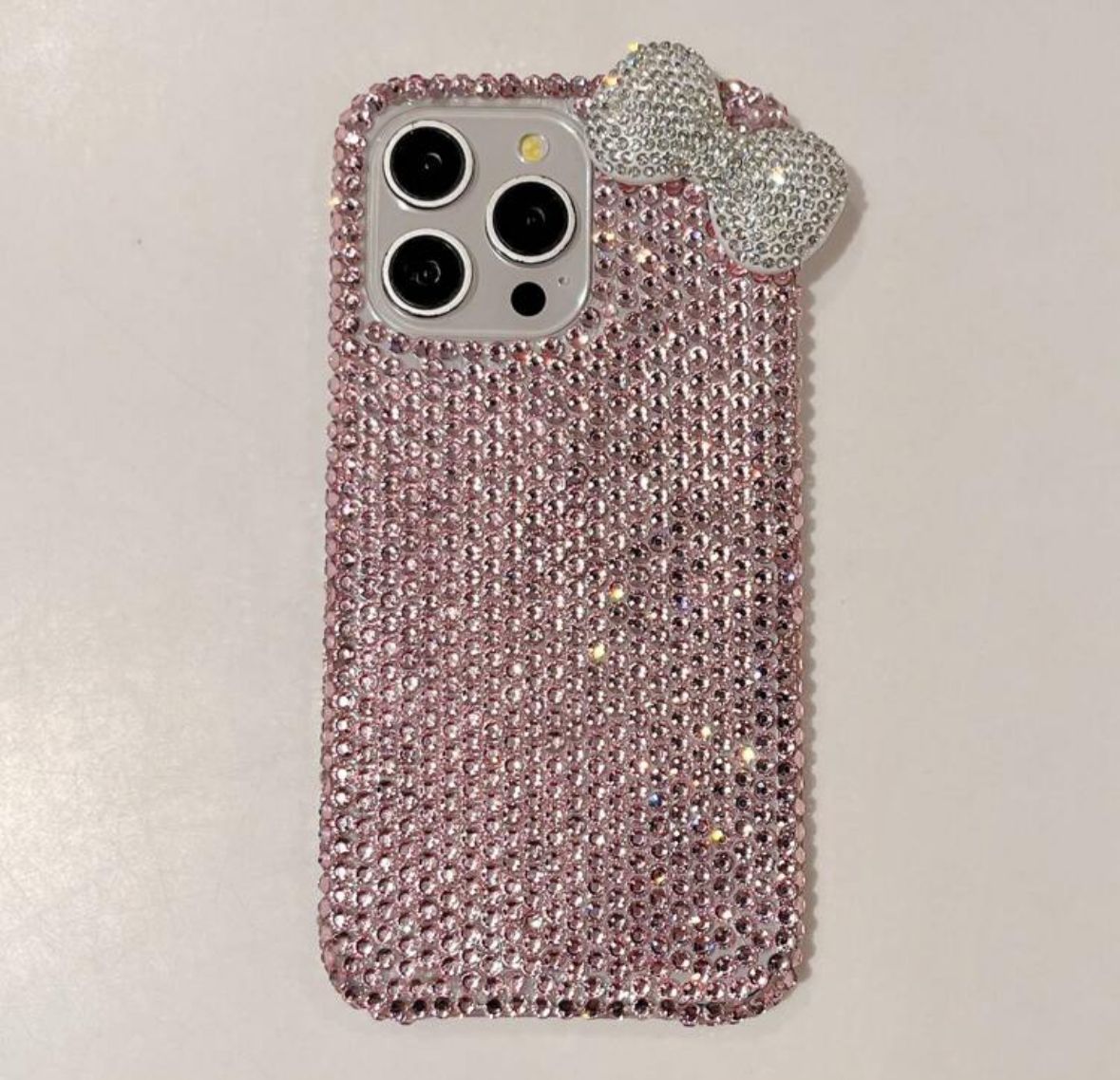 3D Bow Rhinestone Case