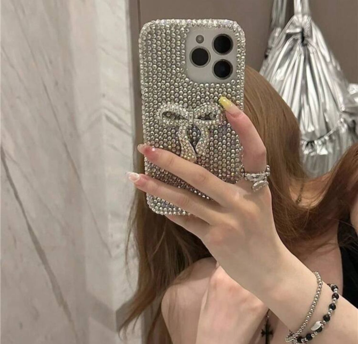 Luxury Bow Rhinestone Case
