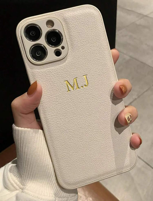 PU Leather Initials Case