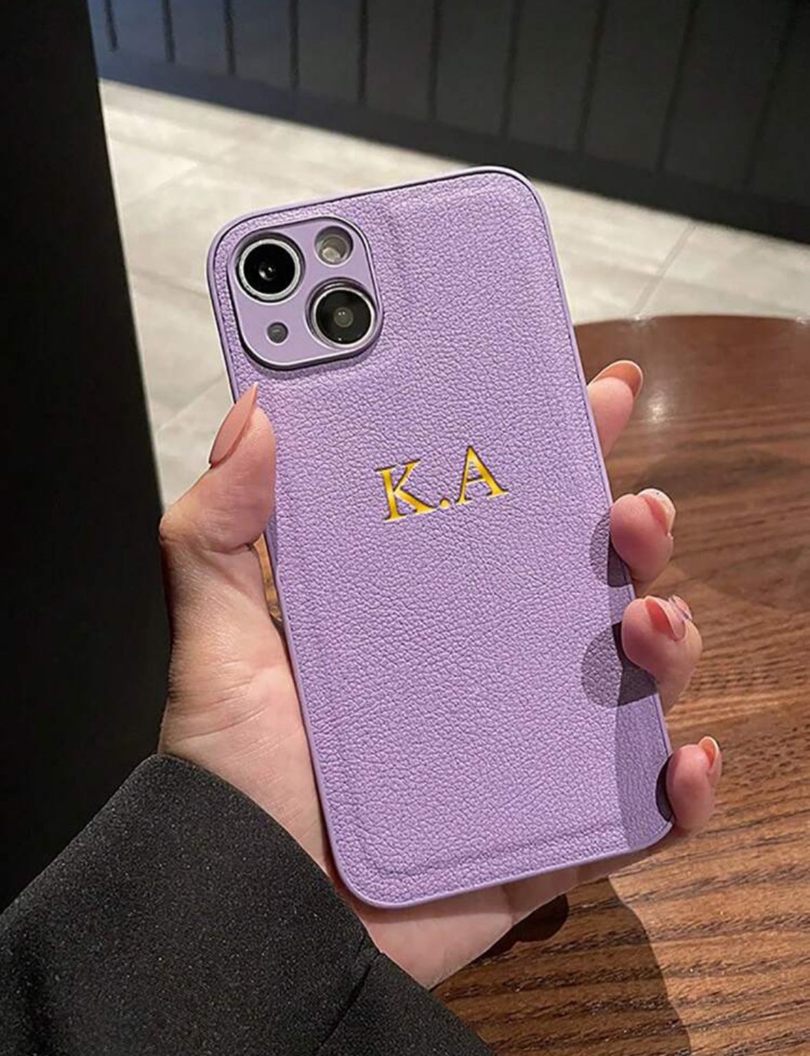 PU Leather Initials Case