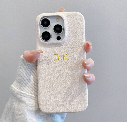 Engraved Leather Phone Case