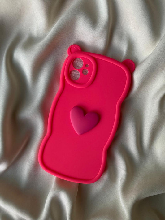 Teddy Heart Case