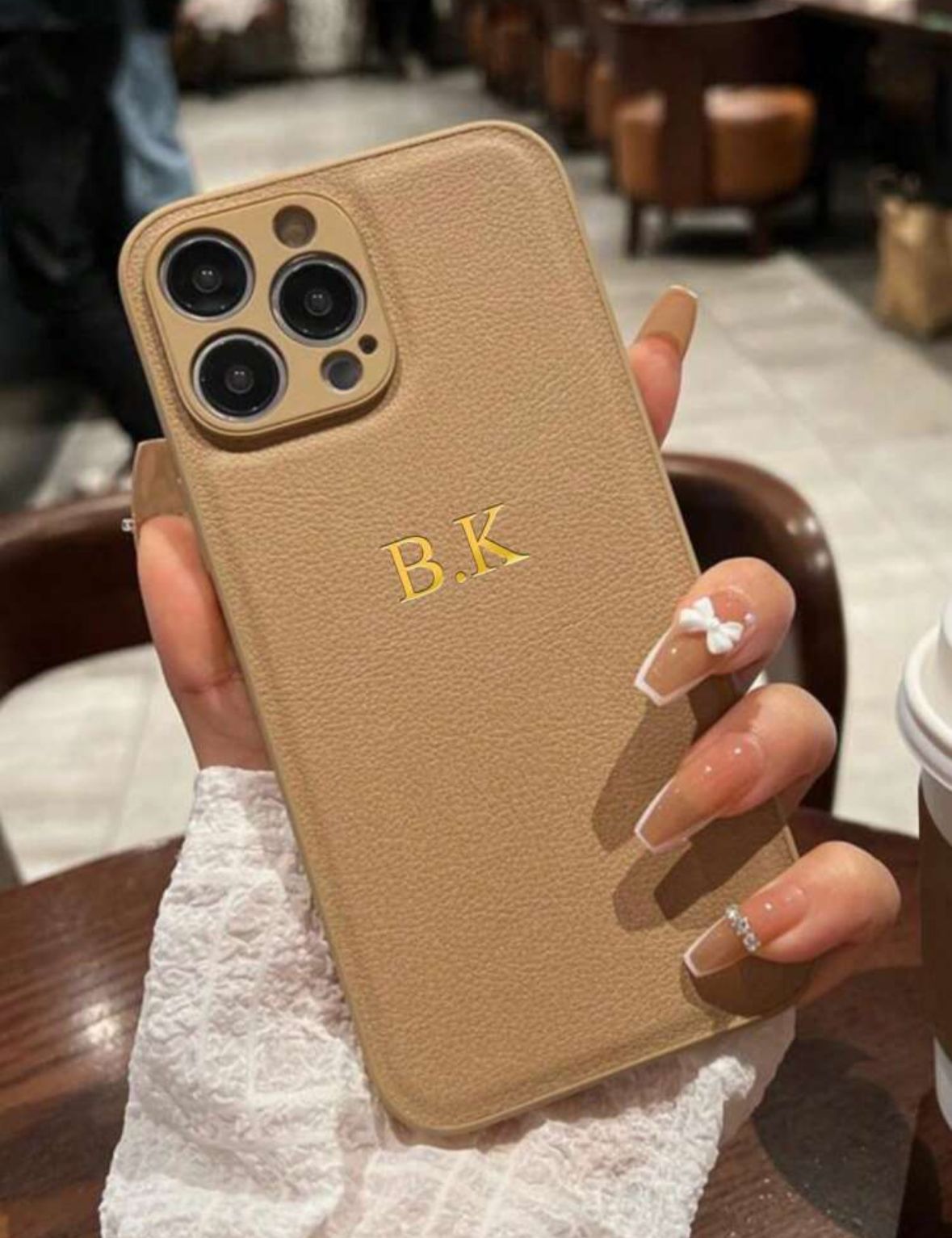 PU Leather Initials Case