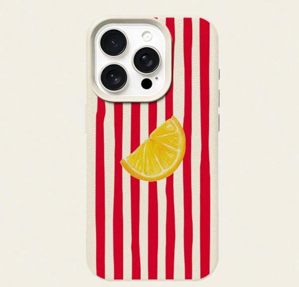 Lemon Stripe Phone Case