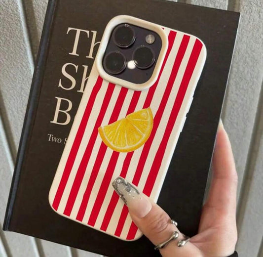 Lemon Stripe Phone Case