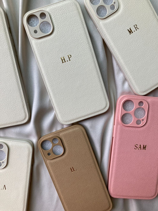 PU Leather Initials Case